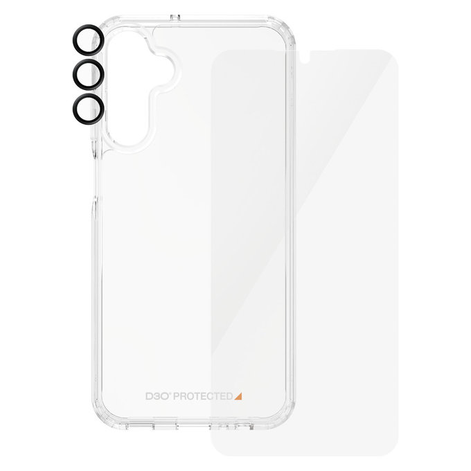 Bundle Hoops + Закалено стъкло UWF + Hard Case D3O за Samsung Galaxy A15/A15 5G, PanzerGlass