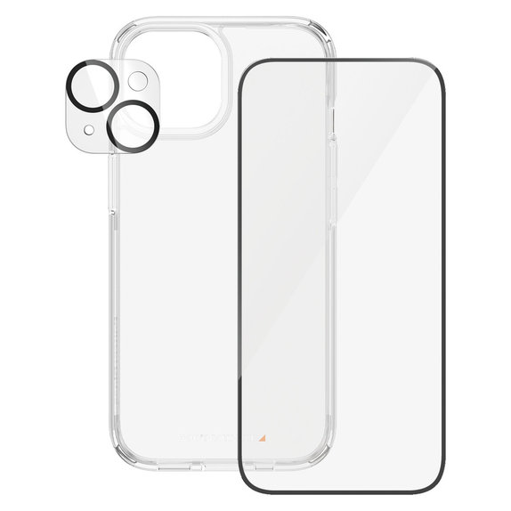 Bundle PicturePerfect + Закалено стъкло UWF + Hard Case D3O за iPhone 15, PanzerGlass
