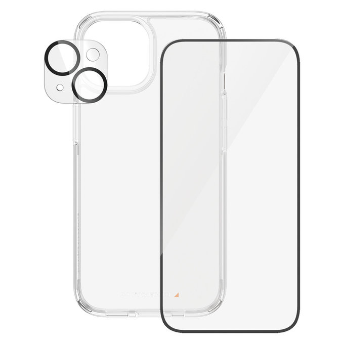 Bundle PicturePerfect + Закалено стъкло UWF + Hard Case D3O за iPhone 15, PanzerGlass