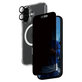 Bundle Hoops + Закалено стъкло UWF Privacy + Hard Case за iPhone 16, PanzerGlass