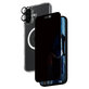 Bundle Hoops + Закалено стъкло UWF Privacy + Hard Case за iPhone 16 Plus, PanzerGlass