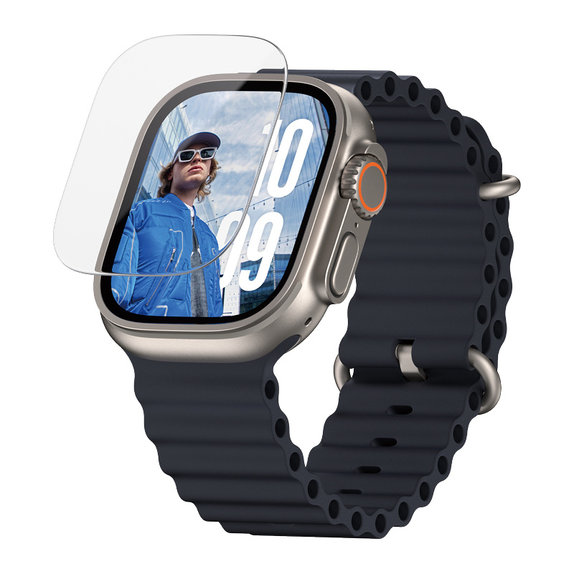 Закалено стъкло за Apple Watch Ultra 2024/Ultra 2/Ultra, Прозрачно, PanzerGlass