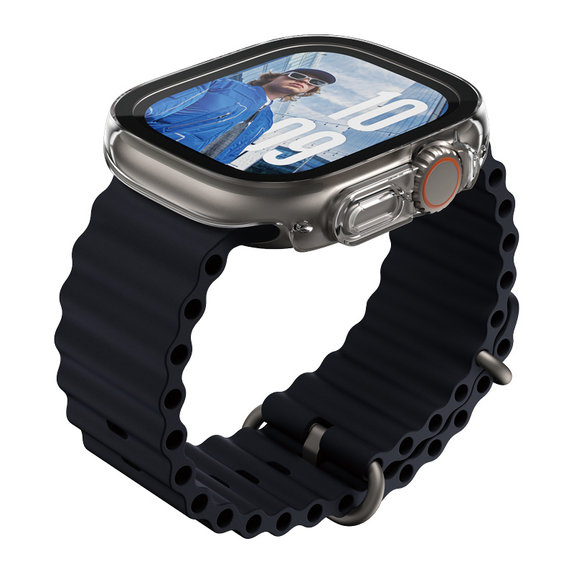 Закалено стъкло Full Body Slim за Apple Watch Ultra 2024/Ultra 2/Ultra, Прозрачно, PanzerGlass