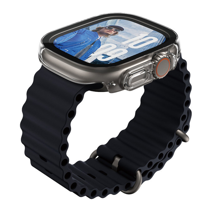 Закалено стъкло Full Body Slim за Apple Watch Ultra 2024/Ultra 2/Ultra, Прозрачно, PanzerGlass