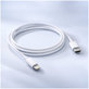 Lightning / USB-C кабел, 1.5m, Бял, White, FixPremium