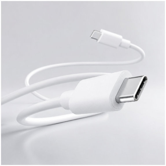 USB-C / USB-C кабел, 1.5m, Бял, White, FixPremium