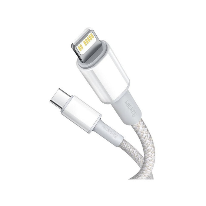 Lightning / USB-C кабел, 1.5m, Бял, White, Baseus