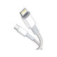 Lightning / USB-C кабел, 1.5m, Бял, White, Baseus