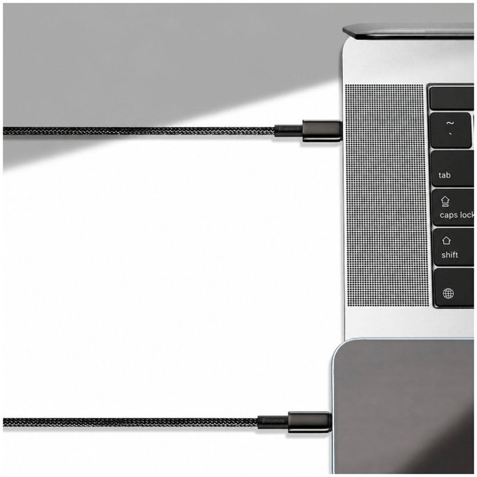 Lightning / USB-C кабел, 1.5m, Черно, Black, Baseus