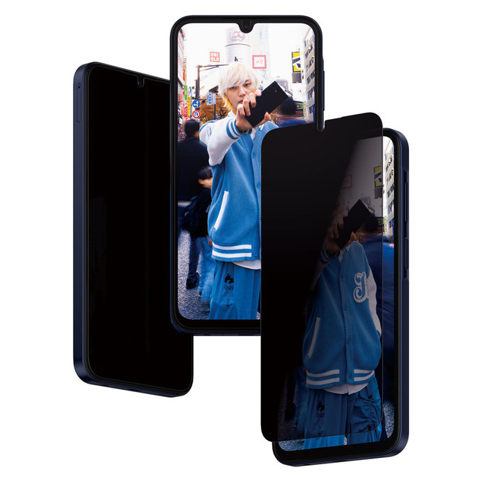 Закалено стъкло UWF Privacy с апликатор за Samsung Galaxy A15/A15 5G, Черно, PanzerGlass
