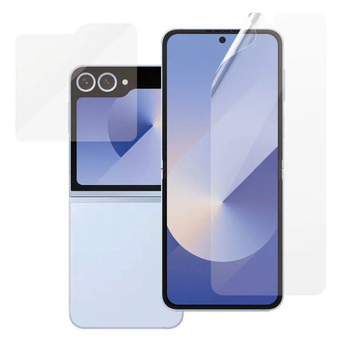 Защитно фолио UWF и закалено стъкло за Samsung Z Flip6, Прозрачно, PanzerGlass