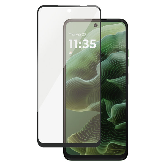 Закалено стъкло за Motorola Moto G35, Черно, SAFE by PanzerGlass