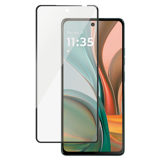 Закалено стъкло UWF за Motorola Moto G75 5G, Черно, SAFE by PanzerGlass