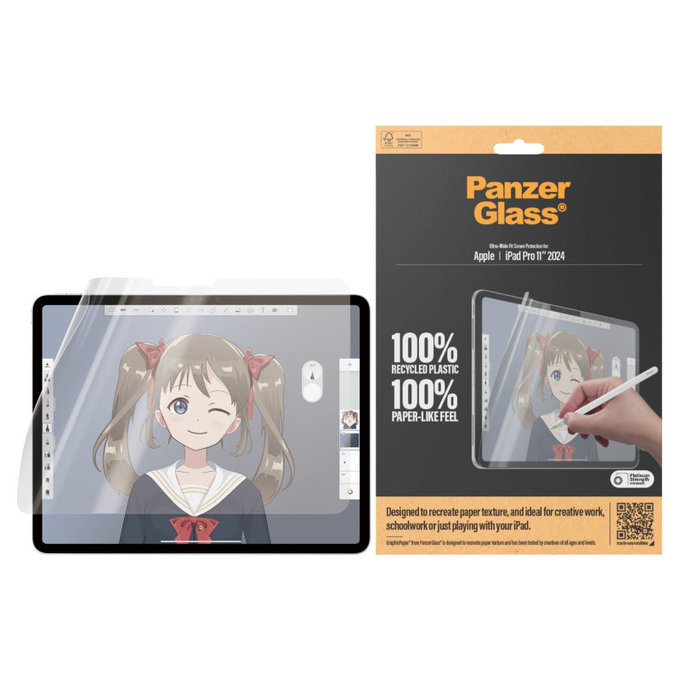 Защитно фолио GraphicPaper UWF за iPad Pro 11'', Прозрачно, PanzerGlass