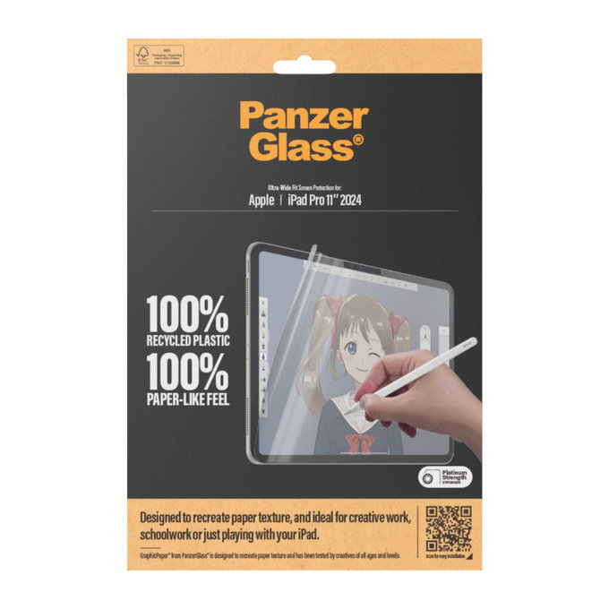 Защитно фолио GraphicPaper UWF за iPad Pro 11'', Прозрачно, PanzerGlass