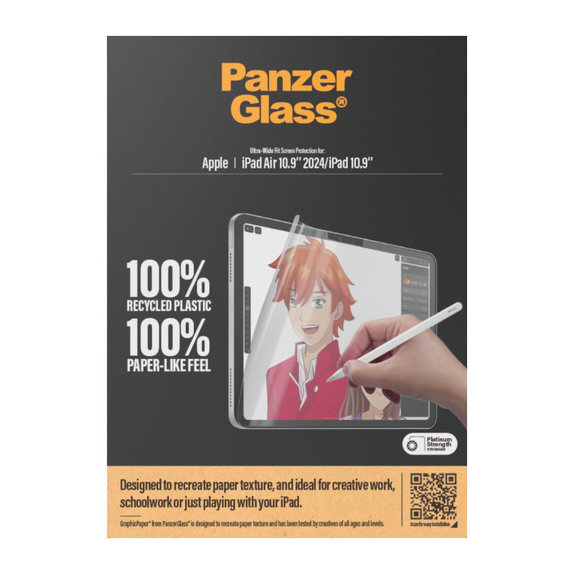 Защитно фолио GraphicPaper UWF за iPad (10th Gen 2022)/(11th Gen 2025), прозрачно, PanzerGlass