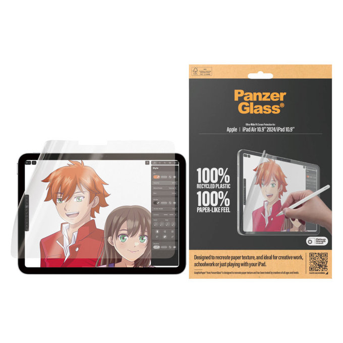 Защитно фолио GraphicPaper UWF за iPad (10th Gen 2022)/(11th Gen 2025), прозрачно, PanzerGlass