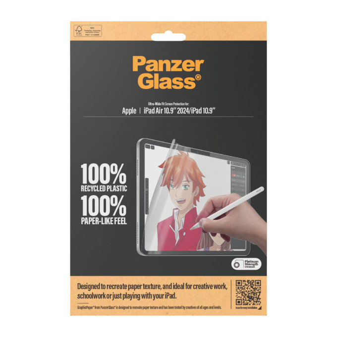 Защитно фолио GraphicPaper UWF за iPad (10th Gen 2022)/(11th Gen 2025), прозрачно, PanzerGlass
