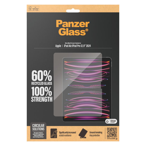 Закалено стъкло UWF за iPad Air 13"/Pro 13", Прозрачно, PanzerGlass