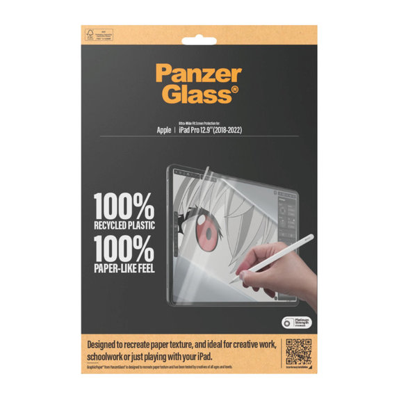 Защитно фолио GraphicPaper UWF за iPad Pro 12,9", Прозрачно, PanzerGlass