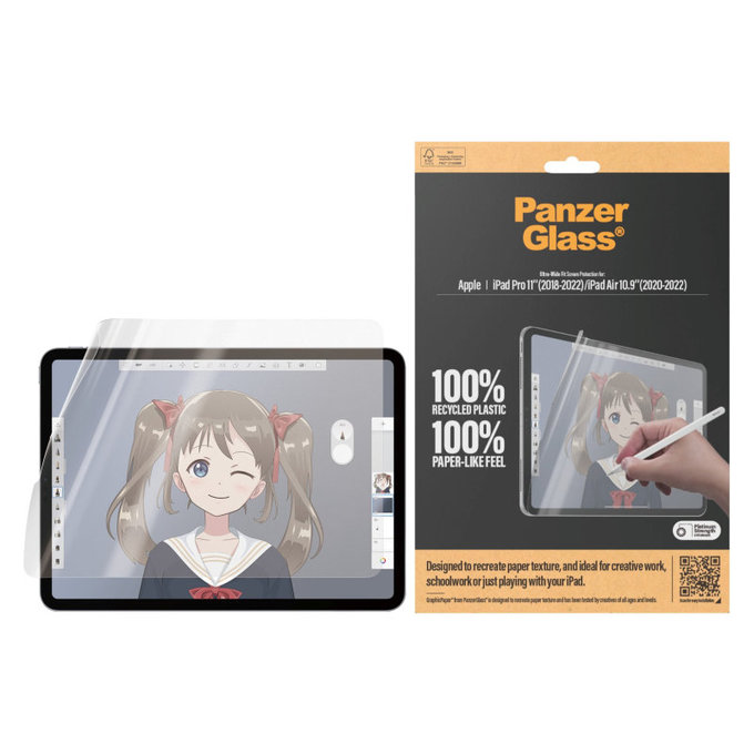 Защитно фолио GraphicPaper UWF за iPad Pro 11"/Air 10,9'', Прозрачно, PanzerGlass