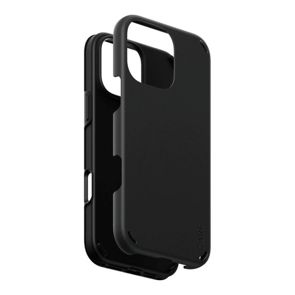 Калъф Double Defense за iPhone 16 Pro Max, Черно, CARE