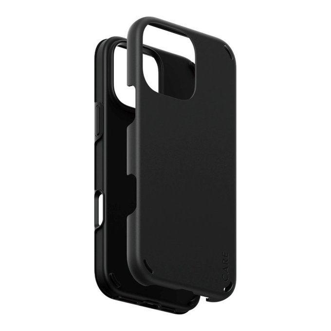 Калъф Double Defense за iPhone 16 Pro Max, Черно, CARE