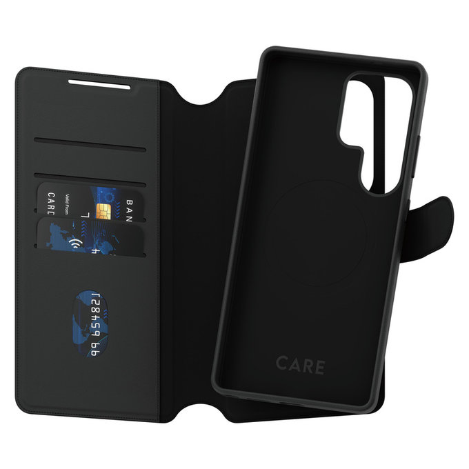 Калъф Wallet Tango Two-In-One с QI за Samsung Galaxy S25 Ultra, Черно, PanzerGlass