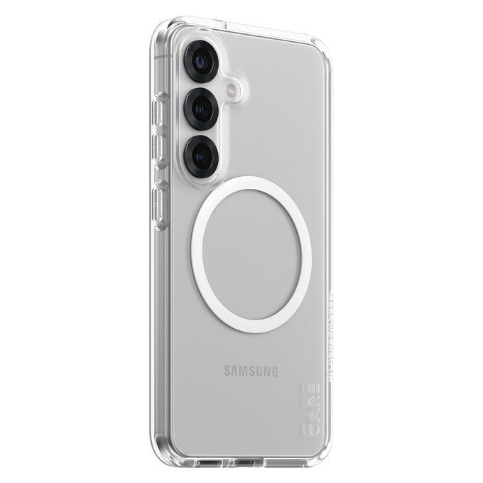 Калъф Urban Combat с бяло QI за Samsung Galaxy S25, Прозрачно, PanzerGlass