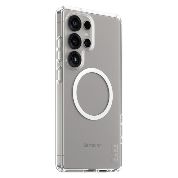 Калъф Urban Combat с бяло QI за Samsung Galaxy S25 Ultra, Прозрачно, PanzerGlass