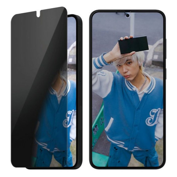 Закалено стъкло UWF Privacy с апликатор за Samsung Galaxy S25+, Прозрачен, PanzerGlass