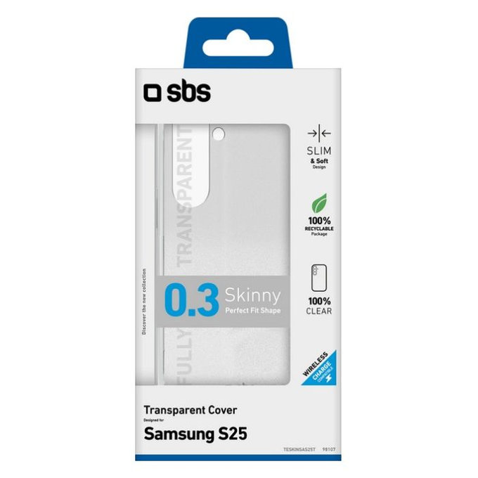 Калъф Skinny за Samsung Galaxy S25, Прозрачен, SBS