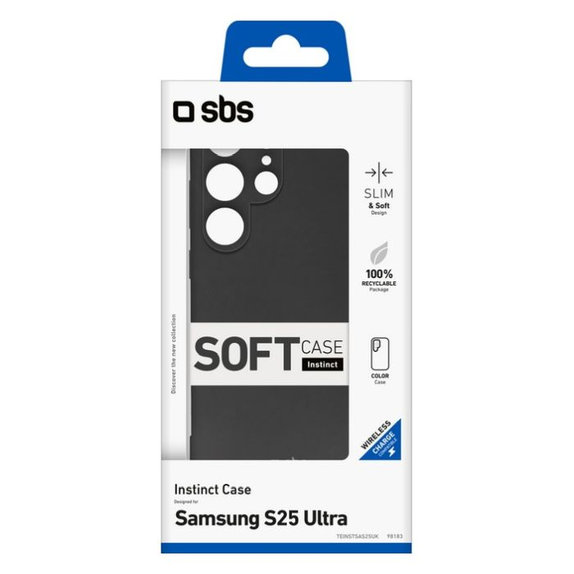 Калъф Instinct за Samsung Galaxy S25 Ultra, Черен, SBS