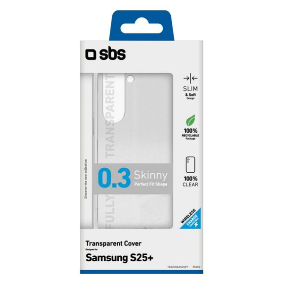 Калъф Skinny за Samsung Galaxy S25+, Прозрачен, SBS