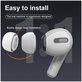 Накрайници за AirPods Pro, комплект 3 бр. (L, S, XS), Бял, FixPremium