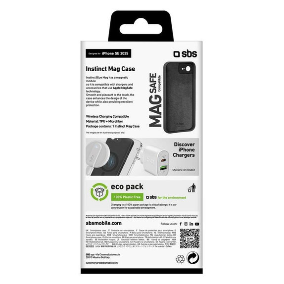 Калъф Instinct за iPhone 16e, Черен, SBS