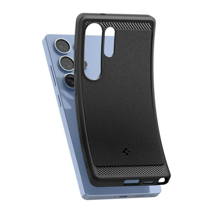 Калъф Rugged Armor с MagSafe за Samsung Galaxy S25 Ultra, Matte Black, Spigen