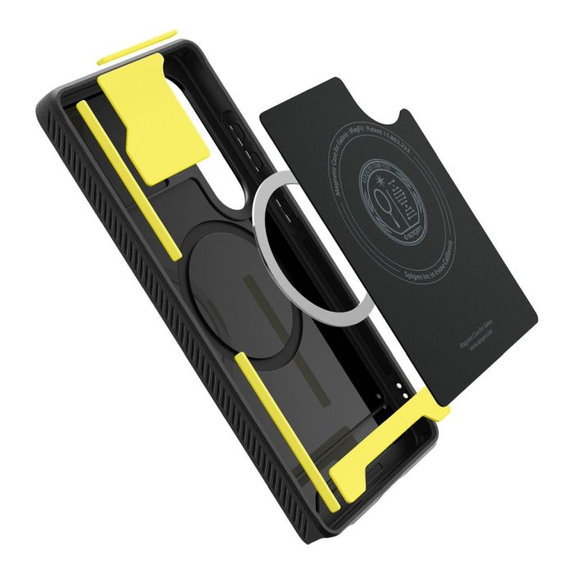 Калъф Rugged Armor с MagSafe за Samsung Galaxy S25 Ultra, Matte Black, Spigen