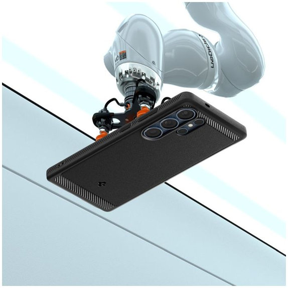 Калъф Rugged Armor с MagSafe за Samsung Galaxy S25 Ultra, Matte Black, Spigen
