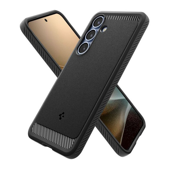 Case Rugged Armor with MagSafe for Samsung Galaxy S25, Matte Black, Spigen
