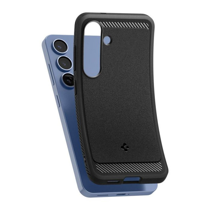 Case Rugged Armor with MagSafe for Samsung Galaxy S25, Matte Black, Spigen