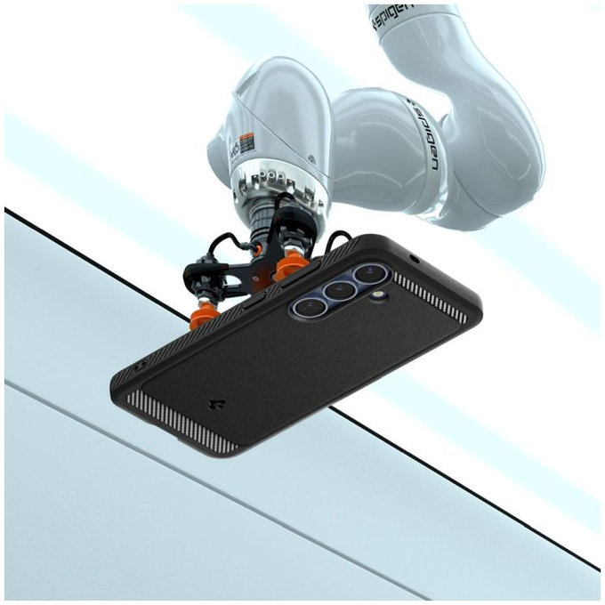 Case Rugged Armor with MagSafe for Samsung Galaxy S25, Matte Black, Spigen