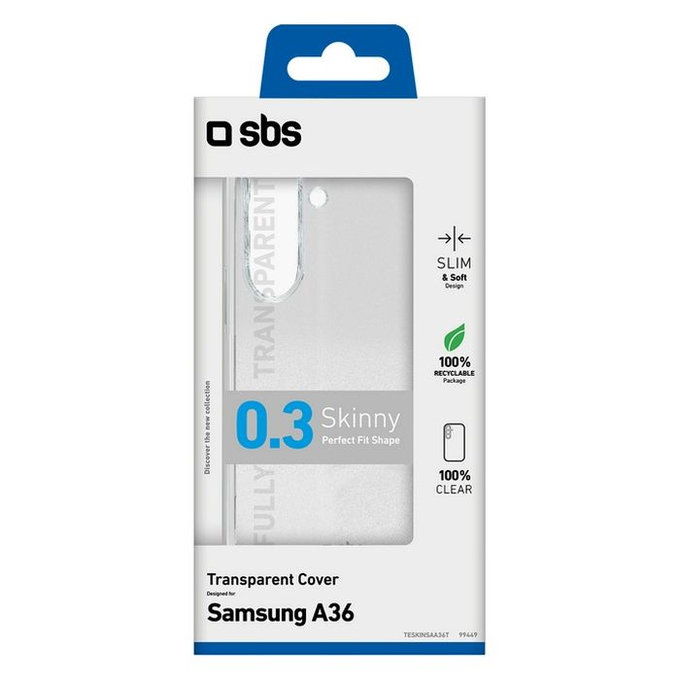 Калъф Skinny за Samsung Galaxy A36 5G, Прозрачен, SBS