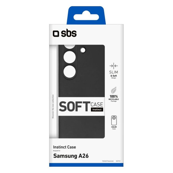 Калъф Instinct за Samsung Galaxy A26, Черен, SBS