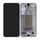 Дисплей OLED за Samsung Galaxy S25, тъч стъкло с рамка, Silver Shadow