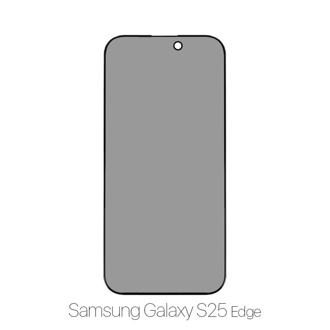 Закалено стъкло за Samsung Galaxy S25 Edge, Privacy Anti-Spy, FixPremium