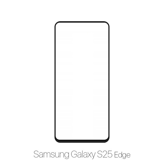 Закалено стъкло за Samsung Galaxy S25 Edge, FullCover Glass, FixPremium