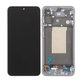 Дисплей за Samsung A56 A566E, Awesome Lightgray, Тъчскрийн с рамка, TFT