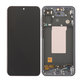 Дисплей за Samsung A56 A566E, Awesome Graphite, Тъчскрийн с рамка, TFT