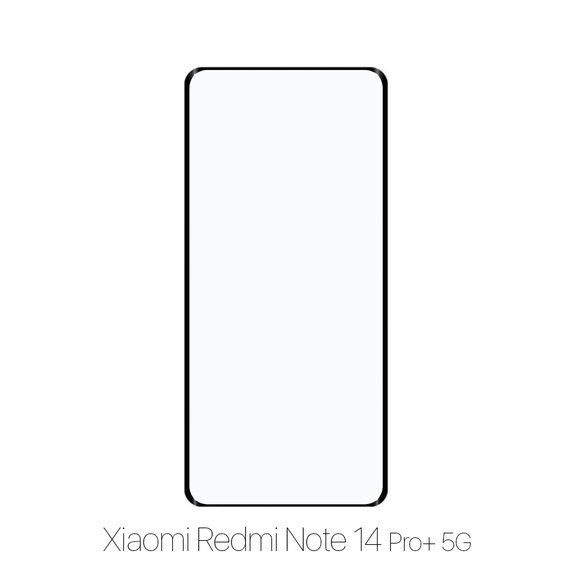 Закалено стъкло FullCover за Xiaomi Redmi Note 14 Pro+ 5G 24094RAD4G, FixPremium
